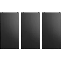 String Furniture String - Regalboden 58 x 30 cm (3er-Pack), Esche schwarz gebeizt