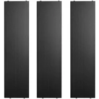 String Furniture String - Regalboden 78 x 20 cm (3er-Pack), Esche schwarz gebeizt