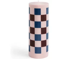 Hay HAY - Column Kerze L, light pink / bordeaux / dark blue