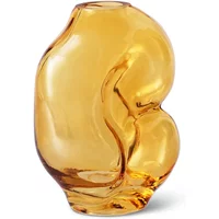 HKliving HKliving - Gleam Glasvase small, amber