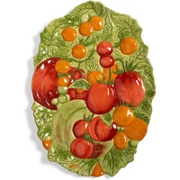 &klevering &klevering - Legume Servierplatte Tomate, 27 x 37,5 cm, mehrfarbig