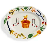 &klevering &klevering - Haines Servierplatte, 26,5 x 35 cm, mehrfarbig