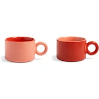 &klevering &klevering - Chiquito Tasse, 0,2 L, rot (2er-Set)
