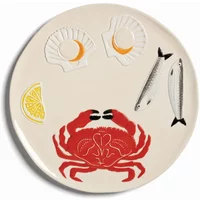 &klevering &klevering - De la mer Servierplatte Ø 26,5 cm, Crab
