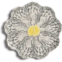 &klevering &klevering - Oyster Servierplatte Ø 23 cm, mehrfarbig