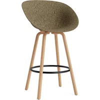 Normann Copenhagen Normann Copenhagen - Mat Barstuhl mit Armlehnen 75 cm, seaweed / schwarz