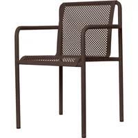 Ferm Living Ferm Living - Dapple Gartenarmlehnstuhl, dark chocolate