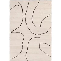 Ferm Living Ferm Living - Gesso Juteteppich, 140 x 200 cm, off-white / dark fig