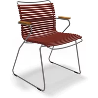 HOUE HOUE - CLICK Outdoor Dining Armlehnstuhl mit niedriger Lehne, paprika