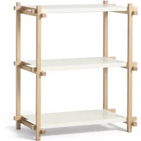 Hay HAY - Woody Column Low, Eiche geseift / almond white