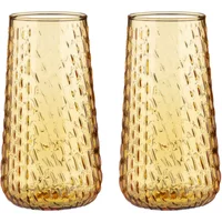 Marimekko Marimekko - Syksy Glas, long 180 ml, honey (2er-Set)