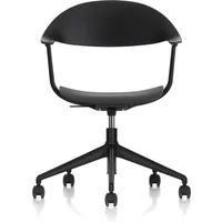 Vitra Vitra - Mynt Bürostuhl Fünfsterngestell, basic dark / tiefschwarz (Rollen für Hartboden)