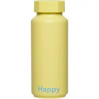 Design Letters Design Letters - AJ Thermosflasche Hot & Cold 0,5 l, Happy / gelb (Sonderedition)