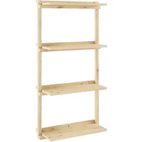 Karup Karup - Groove Wandregal, Narrow, H 120 x 66 cm, Kiefer natur