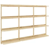 Karup Karup - Groove Wandregal, Big, H 127 x 192 cm, Kiefer natur