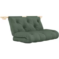 Karup Karup - Hooked 135 Sofabett inkl. Bravo Matratze 135 x 200 cm, olivgrün