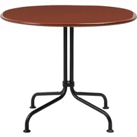 Gubi GUBI - Carmel Bistro Loungetisch, 75 x 75 cm, schwarz / rock red