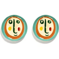 Serax Serax - Feast Face 2 Teller S, mix (2er Set)
