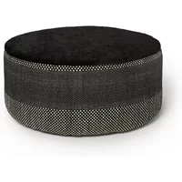 nanimarquina nanimarquina - Tres Persian Pouf, Ø 90 x H 40 cm, large, schwarz