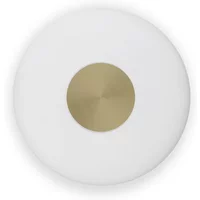 Northern Northern - Glint LED Wandleuchte, small, opalweiß / Messing, Ø 25 cm
