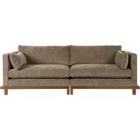 Zuiver Zuiver - Blossom Sofa, 3-Sitzer, Eiche dunkel / moss