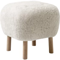 &Tradition &Tradition - Pouf ATD1, Sheep Moonlight / Eiche geölt
