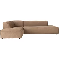 Zuiver Zuiver - Fat Freddy Rib Ecksofa, links / caramel