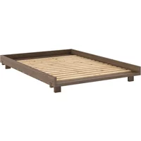 Karup Karup - Social Bett, 140 x 200 cm, Kiefer carob brown