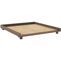 Karup Karup - Social Bett, 180 x 200 cm, Kiefer carob brown