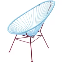 Acapulco Design Acapulco Design - Acapulco Classic Chair, ICDMX_ST UNO, hellblau / burgunderrot