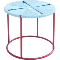 Acapulco Design Acapulco Design - The Side Table, mesita, ICDMX_1, hellblau / burgunderrot