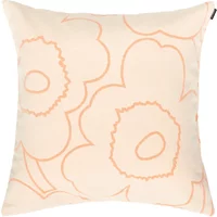 Marimekko Marimekko - Piirto Unikko Kissenhülle, 60 x 60 cm, off-white / peach
