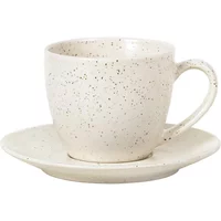 Broste Copenhagen Broste Copenhagen - Nordic Vanilla Tasse mit Untertasse, Ø 14 x 8,8 cm