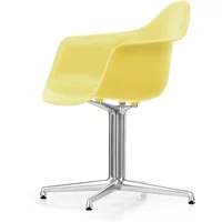 Vitra Vitra - Eames Plastic Armchair DAL RE, poliert / citron (Filzgleiter basic dark)