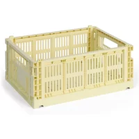 Hay HAY - Colour Crate Korb M, 34,5 x 26,5 cm, hellgelb, recycled