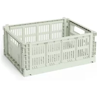 Hay HAY - Colour Crate Korb M, 34,5 x 26,5 cm, mint, recycled