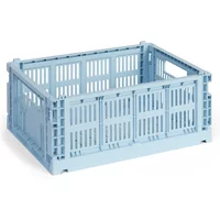 Hay HAY - Colour Crate Korb M, 34,5 x 26,5 cm, soft blue, recycled