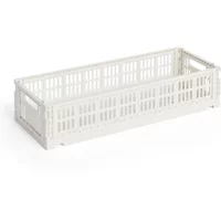 Hay HAY - Colour Crate Korb Mini Oblong, off-white, recycled