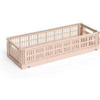 Hay HAY - Colour Crate Korb Mini Oblong, powder, recycled