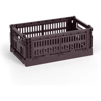 Hay HAY - Colour Crate Korb S, 26,5 x 17 cm, bordeaux, recycled