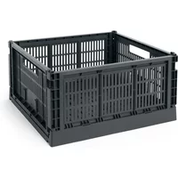 Hay HAY - Colour Crate Korb Square L, 42 x 42 cm, charcoal, recycled