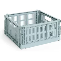 Hay HAY - Colour Crate Korb Square M, 29,5 x 29,5 cm, dusty blue, recycled