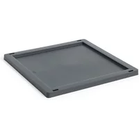 Hay HAY - Colour Crate Square/ Cube Deckel M, Kunststoff, charcoal