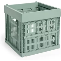 Hay HAY - Colour Crate Korb Cube, 29,5 x 29,5 cm, salbeigrün, recycled