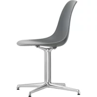 Vitra Vitra - Eames Plastic Side Chair DSL RE, poliert / granitgrau (Filzgleiter basic dark)
