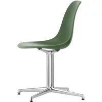 Vitra Vitra - Eames Plastic Side Chair DSL RE, poliert / forest (Filzgleiter basic dark)