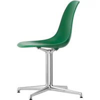 Vitra Vitra - Eames Plastic Side Chair DSL RE, poliert / smaragd (Filzgleiter basic dark)