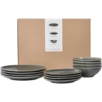 Broste Copenhagen Broste Copenhagen - Nordic Rain Geschirr Dinner-Set, (12-tlg.)