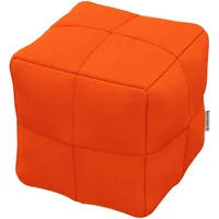 OUT Objekte unserer Tage OUT Objekte unserer Tage - Henn Cube Kissen, 32 x 32 x 32 cm, reinorange (Vidar 4 0542 by Kvadrat/Raf Simons)