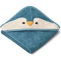 LIEWOOD LIEWOOD - Albert Babyhandtuch mit Kapuze, Pinguin, oceanview mix